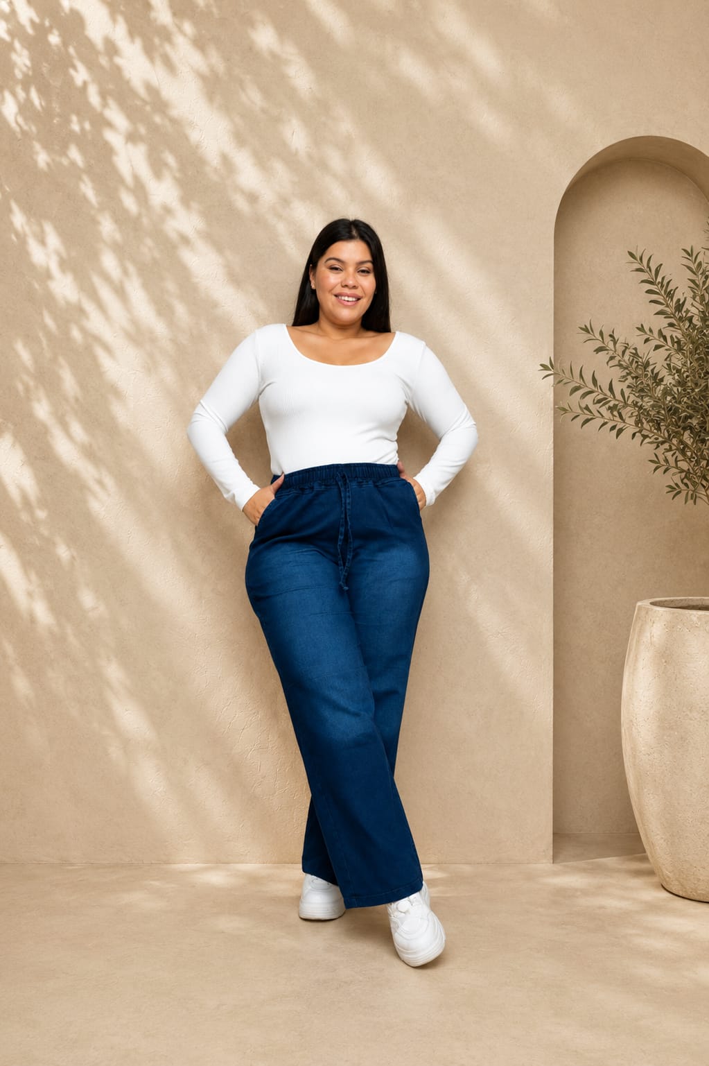 Jeans AZUL ELASTIZADO 48 AL 60