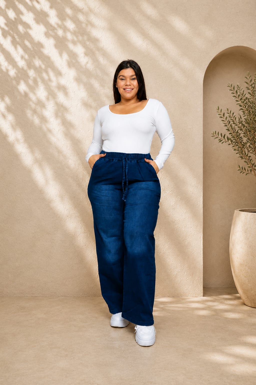 Jeans AZUL ELASTIZADO 48 AL 60