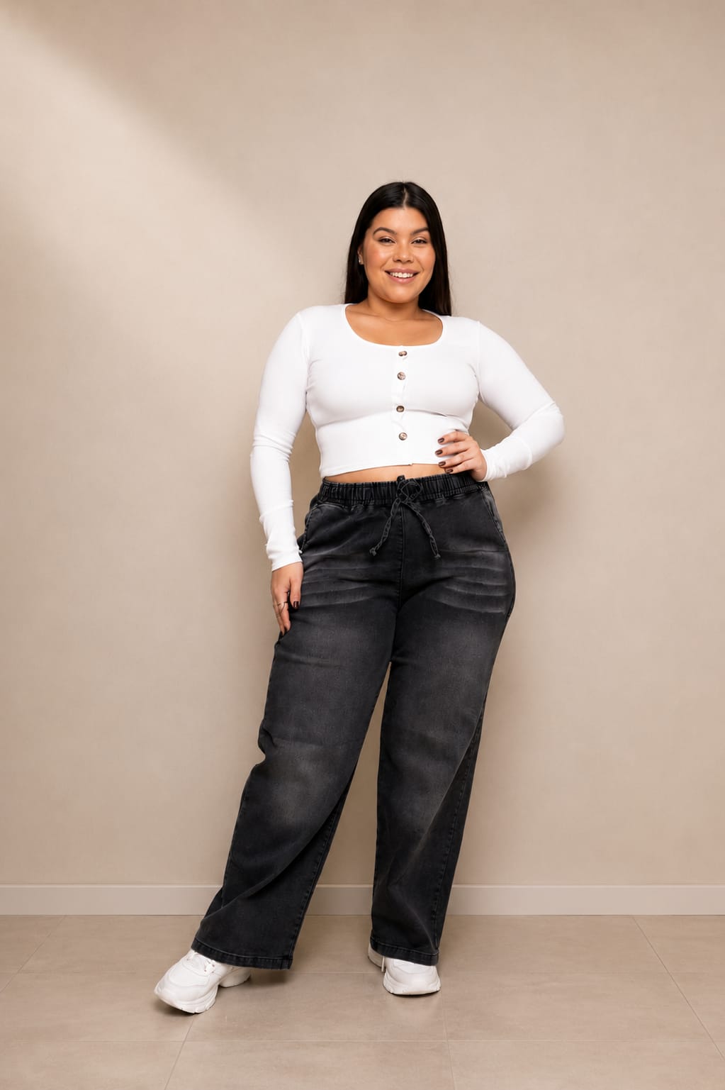 Jeans GRIS OSCURO ELASTIZADO 48 AL 60