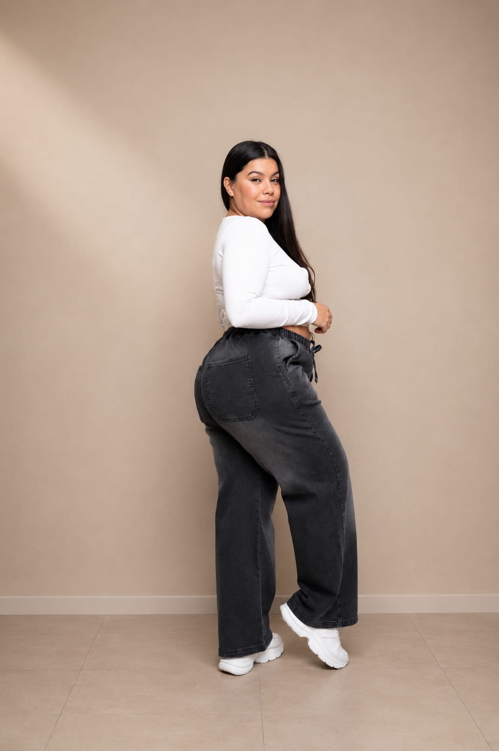 Jeans GRIS OSCURO ELASTIZADO 48 AL 60