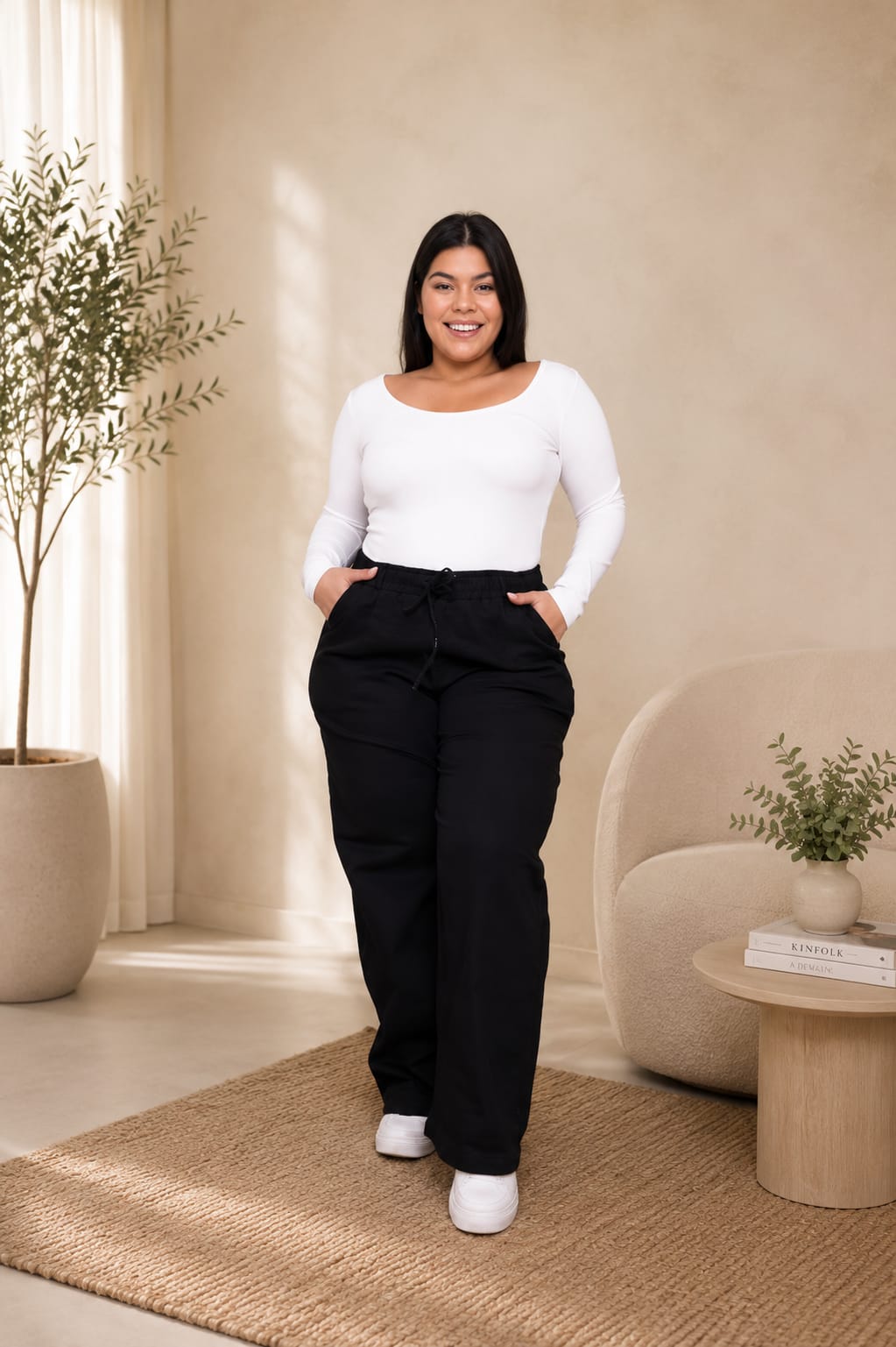 Jeans NEGRO ELASTIZADO 48 AL 60