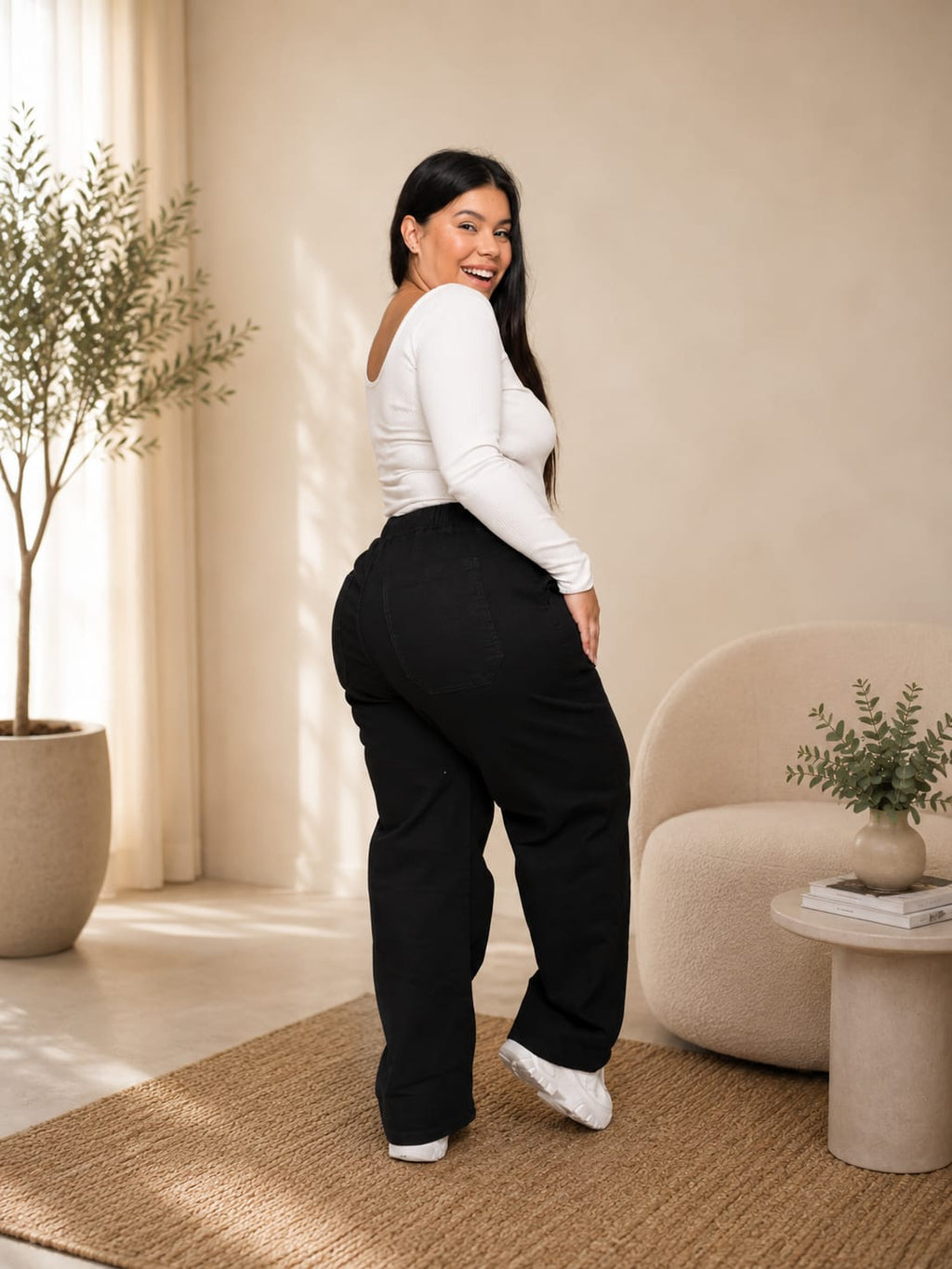 Jeans NEGRO ELASTIZADO 48 AL 60