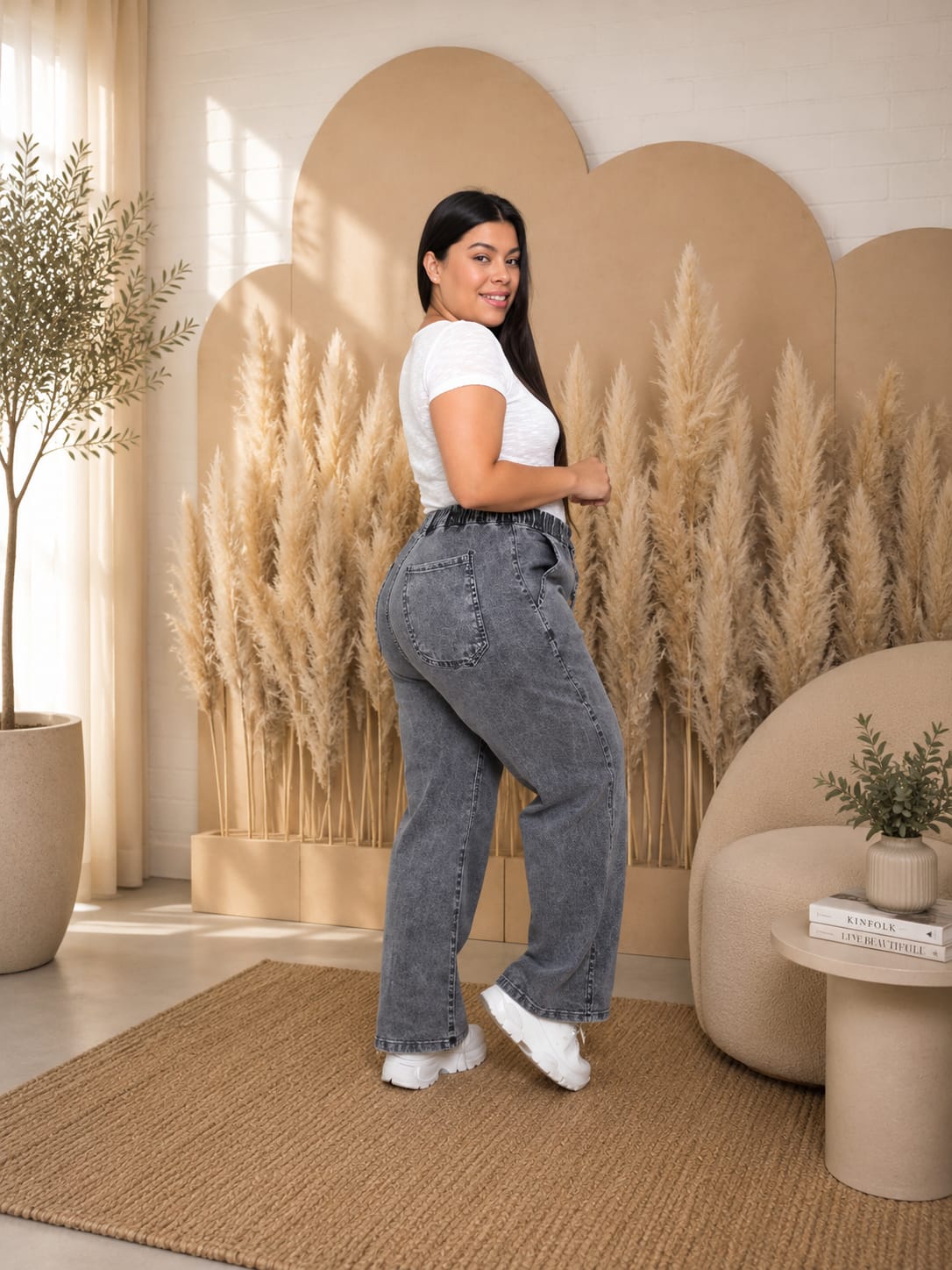 Jeans GRIS NEVADO ELASTIZADO