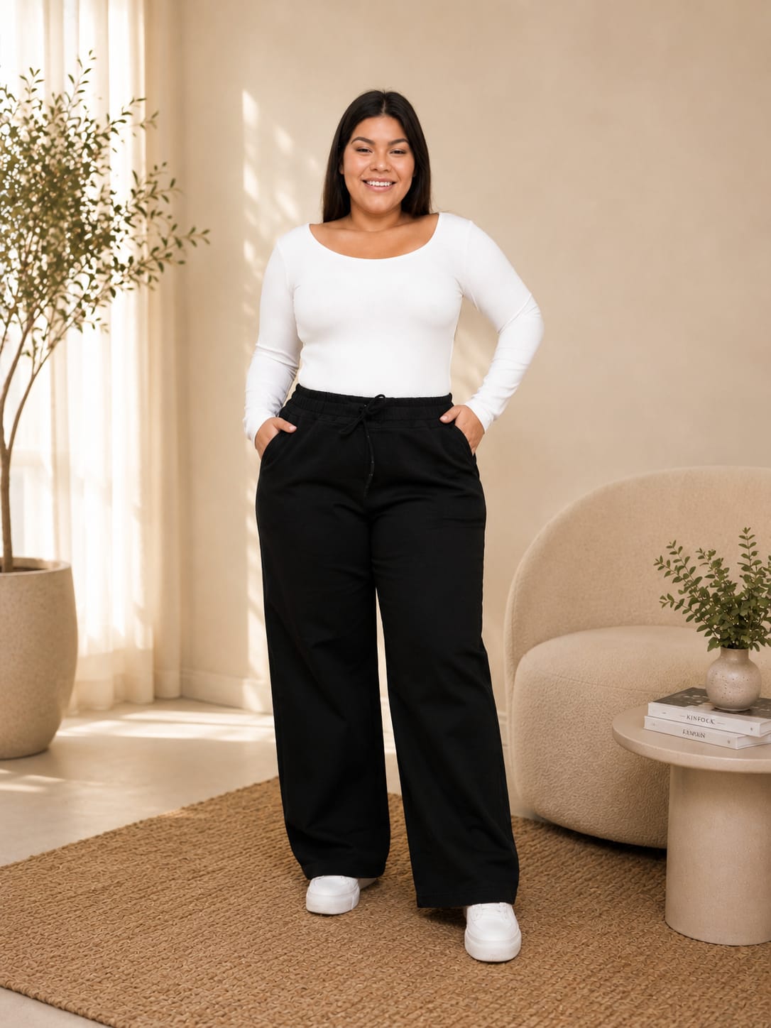 Jeans NEGRO ELASTIZADO 48 AL 60